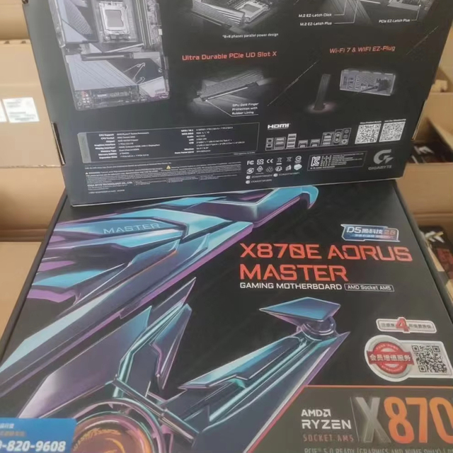 Wholesale for New Gigabyte Aorus Master X870E Super New Computer Gaming Motherboard Support AM5 9000 CPU DDR Video Fan