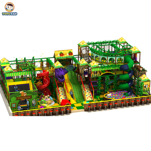Jungle Dinosaur Theme Park Plastic <b>Slide</b> Kids Play Area <b>Indoor</b> Playground Equipment - Product Image 2