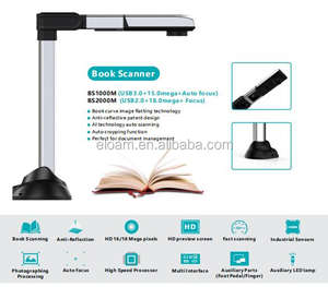 เครื่องสแกนหนังสือ16MP อัตโนมัติ OCR <span class=keywords><strong>เอกสาร</strong></span> A3กล้อง USB ในห้องสมุดหุ้น <span class=keywords><strong>PDF</strong></span> TIFF - Product Image 6