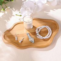 Plateau de service décoratif en bambou personnalisé pour bougies, parfums, bijoux, et bibelots – Plateaux en bambou pour table basse et décoration intérieure