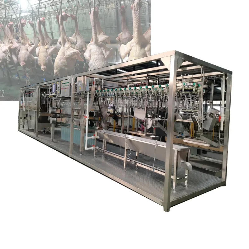 Mesin penyembur Ayam otomatis penuh jalur produksi pemotongan unggas