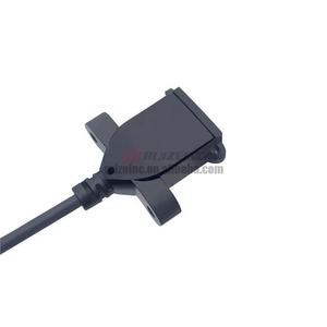 Bandeau femelle USB Adaptateur de verrouillage anti-poussière Cordon d'alimentation Cordon d'alimentation à deux cœurs à quatre cœurs Câble de données 0.3 M - Product Image 2