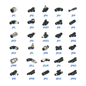 Quick Coupler Coupling air hose fittings black Plastic Pneumatic Fittings Pneumatic Parts Push In Fittings Tube Connector