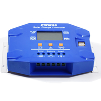 Controlador de Carga Solar PLC 30A 12V/24V, Regulador Automático PWM para Sistema Solar, USB, Pantalla LCD Dual, Suministro al por Mayor