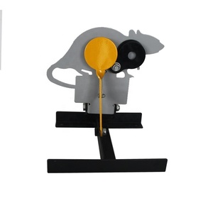 Animali di ratto all'aperto di alta qualità in acciaio metallo Plinking Knockdown Reset tiro bersaglio da campo - Product Image 2