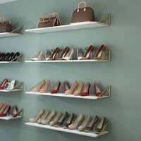 Panier doré mural à chaussures, vente en gros, pièces
