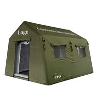 Tente de camping gonflable d'urgence pour l'installation des réfugiés, projet de secours humanitaire, approvisionnement pour les ONG