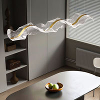 Lustre LED moderne et minimaliste pour table à manger et restaurant, vente en gros d'usine
