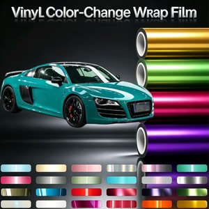 Pellicola Protettiva per Vernice in TPU Estensibile con Rilascio d'Aria, 400+ Colori, Personalizzabile, Cromata Giallo Oro, PPF - Product Image 1