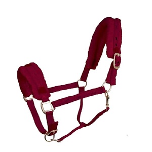 Harnais d'équitation personnalisé avec logo, en nylon robuste, accents en cuir, muserolle réglable, tête de bretelle rembourrée, sangle de cou à fermoir. - Product Image 2