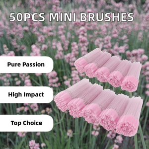 50 pièces d'appliques cosmétiques jetables mini en nylon pour gloss à lèvres effet cristal - Product Image 2