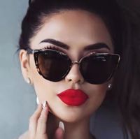 2021 sıcak satış kedi gözü güneş gözlüğü kadın marka kalın asetat gözlük moda pc çerçeve shades güneş gözlüğü