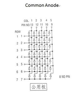 Màu đỏ dẫn ma trận 22x30mm vuông <span class=keywords><strong>5x7</strong></span> <span class=keywords><strong>Dot</strong></span> ma trận dẫn hiển thị cho thang máy - Product Image 4