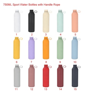 Borracce Termiche Sportive Personalizzate con Logo 350ml/500ml/750ml in Acciaio Inox con Superficie in Gomma Morbida Verniciata per Promozione - Product Image 6