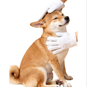 Serviettes humides jetables en microfibre écologiques, fibres non tissées, nettoyage des animaux de compagnie, utilisation en salle de bain pour le toilettage des chats et des chiens, 6 comprimés/sachet - Product Image 1