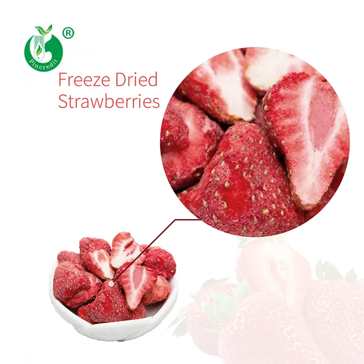 Pincredit Supply Private Label Freeze Dried Whole Strawberry Slice