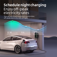 Chargeur rapide pour véhicule électrique AC/DC haute puissance, type 2, nouvelle application intelligente, contrôle à distance, système de sécurité multi-protection, domicile