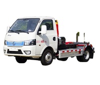 Camion de transfert de déchets à grue élévatrice électrique Dongfeng, type compacteur, transmission manuelle 4x2, norme d'émission Euro 3