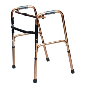 Déambulateur pliable en alliage d'aluminium avec roues, aide à la réadaptation pour personnes handicapées - Product Image 2
