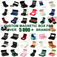 Boîte pliante magnétique de luxe, logo personnalisé, boîte cadeau personnalisée avec ruban, boîtes magnétiques en stock, personnalisables dans toutes les tailles et couleurs