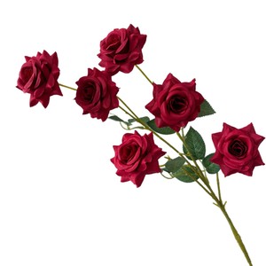 Rosas Artificiales Secret Garden, de Seda, Hechas a Mano, con 6 Cabezas, para Decoración de Bodas - Product Image 5
