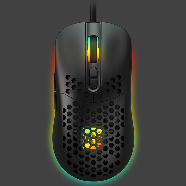 ultra Lightweight Gaming Honeycomb Mouse RGB Programmable MAX 6400DPI