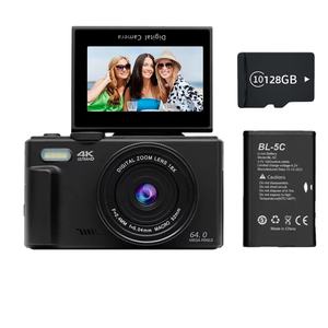 Appareil photo reflex numérique 4K pour la photographie et le vlogging, zoom optique 18x, 64MP, écran rotatif à 180° de 3 pouces, capteur CMOS, carte SD, flash, détection de visage - Product Image 6