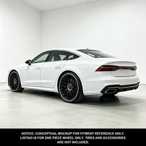 S1-00321 18-24 Cerchi in Lega Forgiata per <span class=keywords><strong>Auto</strong></span>, Design a Rete Nero Opaco Personalizzato, 12000T Pressato, Standard DOT, per Audi A7 RS7 - Product Image 6