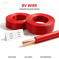 Cables Eléctricos para Cableado Doméstico, 2.5 y 1.5 mm, Cable de Cobre Sólido de un Solo Núcleo con Aislamiento de PVC, Rollo de 100 m