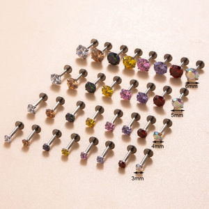 Trang sức khuyên tai, khuyên mũi, khuyên môi cao cấp bán buôn, chất liệu titan ASTM F136 G23 zircon, thiết kế tùy chỉnh sang trọng, kiểu dáng cổ điển - Product Image 3