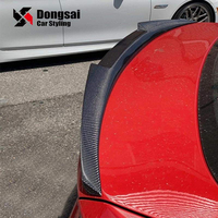 Aileron de coffre arrière en fibre de carbone, style M4, moulé par compression, pour BMW Série 4 F36 Gran Coupé