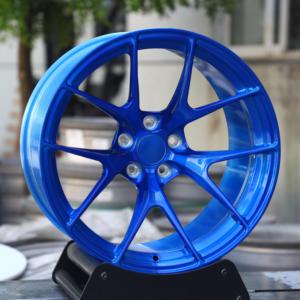 ล้ออัลลอยฟอร์จสีฟ้าใส Apex VS-5RS Vs5rs สำหรับ Audi RS3 RS4 RS5 <span class=keywords><strong>Q3</strong></span> R8 Q5 Q7 RS <span class=keywords><strong>Etron</strong></span> GT C7 C8 8v 5x112 5x100 5x120 - Product Image 3