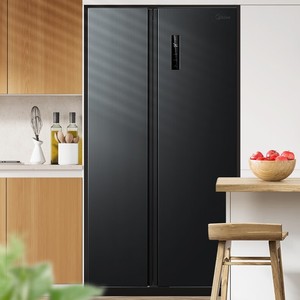 Réfrigérateur côte à côte Midea 605L, sans givre, écoénergétique, à refroidissement par air, en acier inoxydable, autoportant - Product Image 4