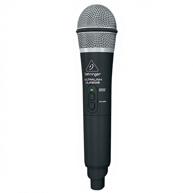 Behringer ULTRALINK ULM300USB High-Performance 2.4 GHz Digital Wireless System Stainless Steel Handheld Microphone Dual-Mode USB