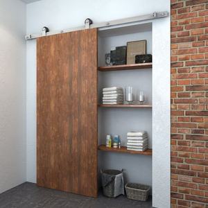 <span class=keywords><strong>Kit</strong></span> de dérivation coulissante à voie unique <span class=keywords><strong>pas</strong></span> <span class=keywords><strong>cher</strong></span> quincaillerie de porte de grange en acier inoxydable - Product Image 5