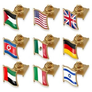 Broche de Latón Personalizado con Logotipo, Esmalte Duro y Suave, Impresión por Serigrafía, Bandera Palestina para Insignia, Decoración de Ropa - Product Image 1