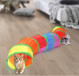 Manufacturers Pet Supplies <b>Cat</b> Rainbow <b>Tunnel</b> <b>Cat</b> Toy Drill Barrel Channel Foldable <b>Cat</b> <b>Tunnel</b> - Product Image 5