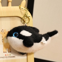 Vente en gros de jouets animaux de mer en peluche mignon crabe requin tortue poupée en peluche doux pieuvre clown poisson baleine en peluche porte-clés