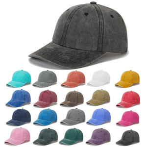 Gorro de Béisbol Clásico Vintage de 6 Paneles, de Algodón, Ajustable, Lavado, Desgastado, Estilo Twill, para Hombre, Mujer, Unisex, Casual, Deportivo - Product Image 1