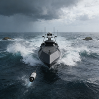 Plateforme de relevé océanique multi-capteurs, bateau de relevé marin autonome sans pilote longue portée