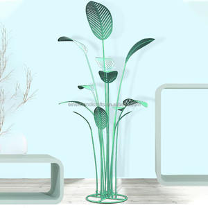 ต้นกล้วยโลหะสีทองแบบฟรีขนาดสำหรับเวทีแต่งงานดอกไม้แบบตั้งพื้นหลังต้นปาล์มประดับใบอุปกรณ์ประกอบฉากแต่งงาน - Product Image 4