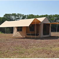 Tente de camping portable quatre saisons, imperméable, résistante aux UV, ouverture automatique rapide, housse de pluie en coton riche, adaptée