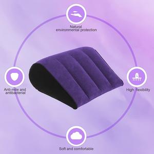 Bantal Tiup PVC untuk Seks, Tempat Tidur Malam, Penopang Posisi Tubuh Pasangan, Alat Bantu Berbentuk Sofa untuk Kaki dan Tungkai, Bantal Portabel untuk Perjalanan - Product Image 4