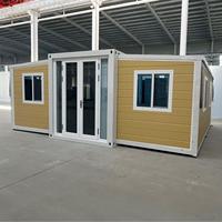 Maison mobile 2 chambres, conteneur pliable avec panneaux sandwich, mini-maison, cuisine, salle de bain, bureau, utilisation en bâtiment