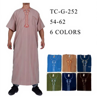 Nouveauté CCY : Turbans brodés du Moyen-Orient, Boubou Homme Musulman Thobe, Vente en gros de Jalabiya, Robe pour tous les jours