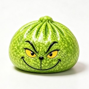 Christmas Themed Green Squishy Bun Stress Relief <b>Toy</b> Blind <b>Box</b>, Creative Simulated Squeeze Fidget <b>Toy</b> for Gifting - Product Image 5