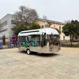 Nuevo remolque de estilo camión de comida móvil de acero inoxidable 304 con cocina completa para perritos calientes, aperitivos, patatas fritas, remolque de Helado de café - Product Image 1
