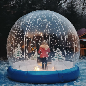 Precio al por mayor: Globo de nieve inflable para eventos interiores, modelo 202404, para Navidad y eventos temáticos de nieve, con forma de tienda y para juegos de bolas de nieve. Venta al por mayor. - Product Image 3