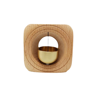 Gran oferta, timbre de madera magnético de gato con tonos de latón, timbre de señal de estilo Vintage para alquiler para puerta de edificio de apartamentos