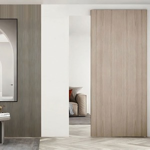 Concealed Track Hardware for Sliding Doors Aluminum Alloy Rolling Smoothly Minimalist Design - Product Image 4